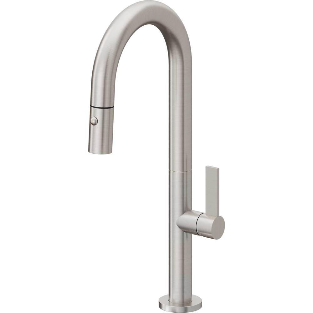 California Faucets Pull-Down Prep/Bar Faucet with Button Sprayer