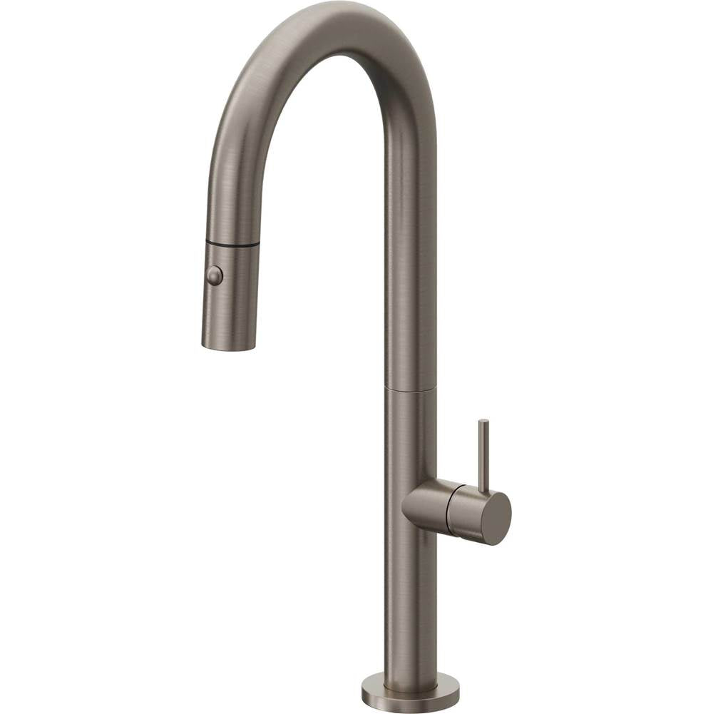California Faucets Pull-Down Prep/Bar Faucet with Button Sprayer