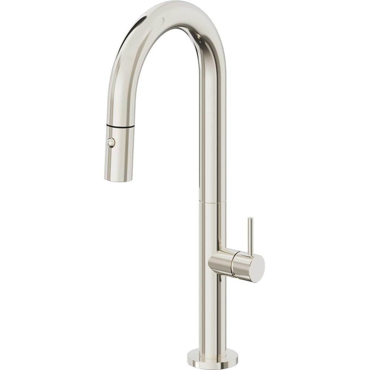 California Faucets Pull-Down Prep/Bar Faucet with Button Sprayer