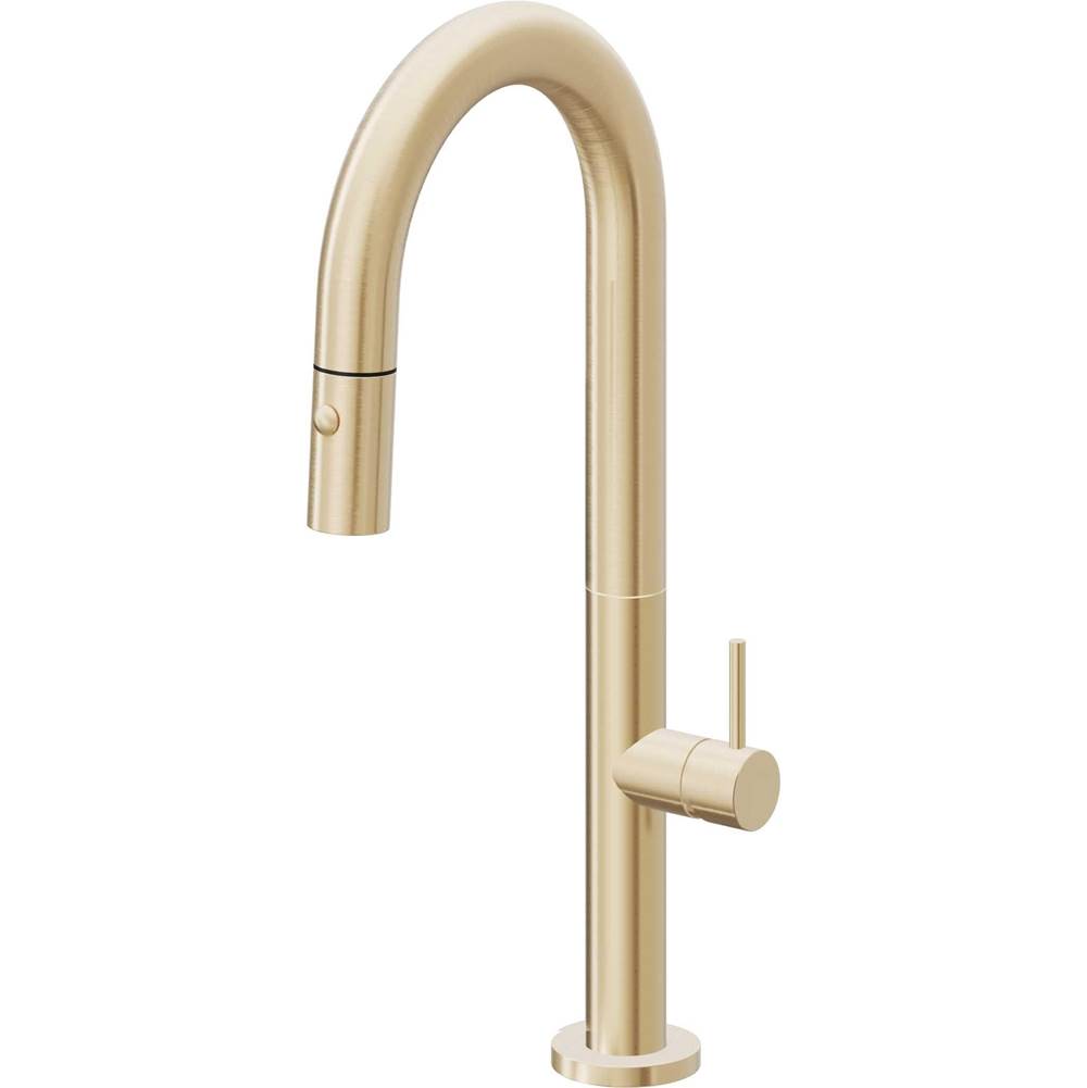 California Faucets Pull-Down Prep/Bar Faucet with Button Sprayer