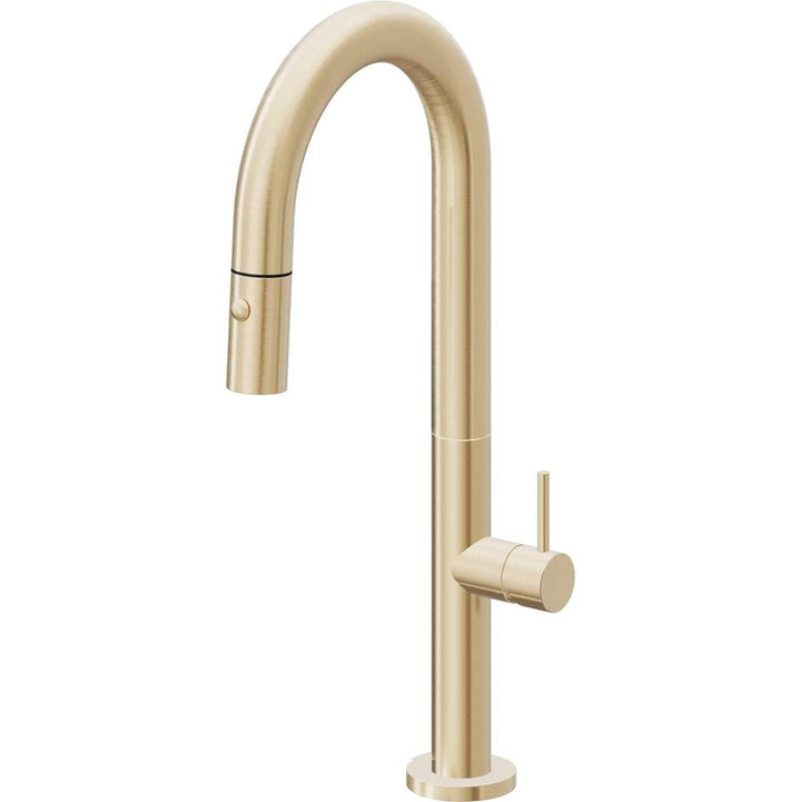 California Faucets Pull-Down Prep/Bar Faucet with Button Sprayer