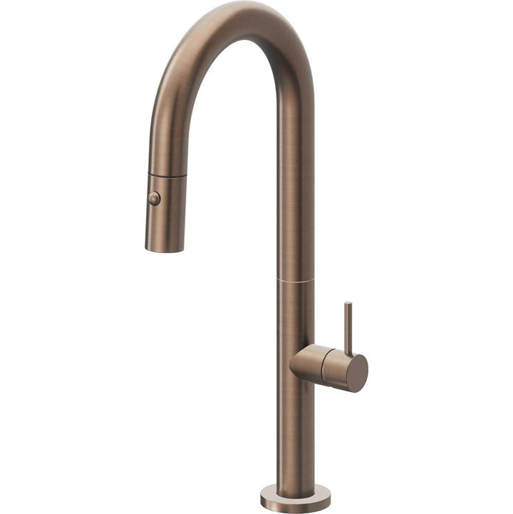 California Faucets Pull-Down Prep/Bar Faucet with Button Sprayer