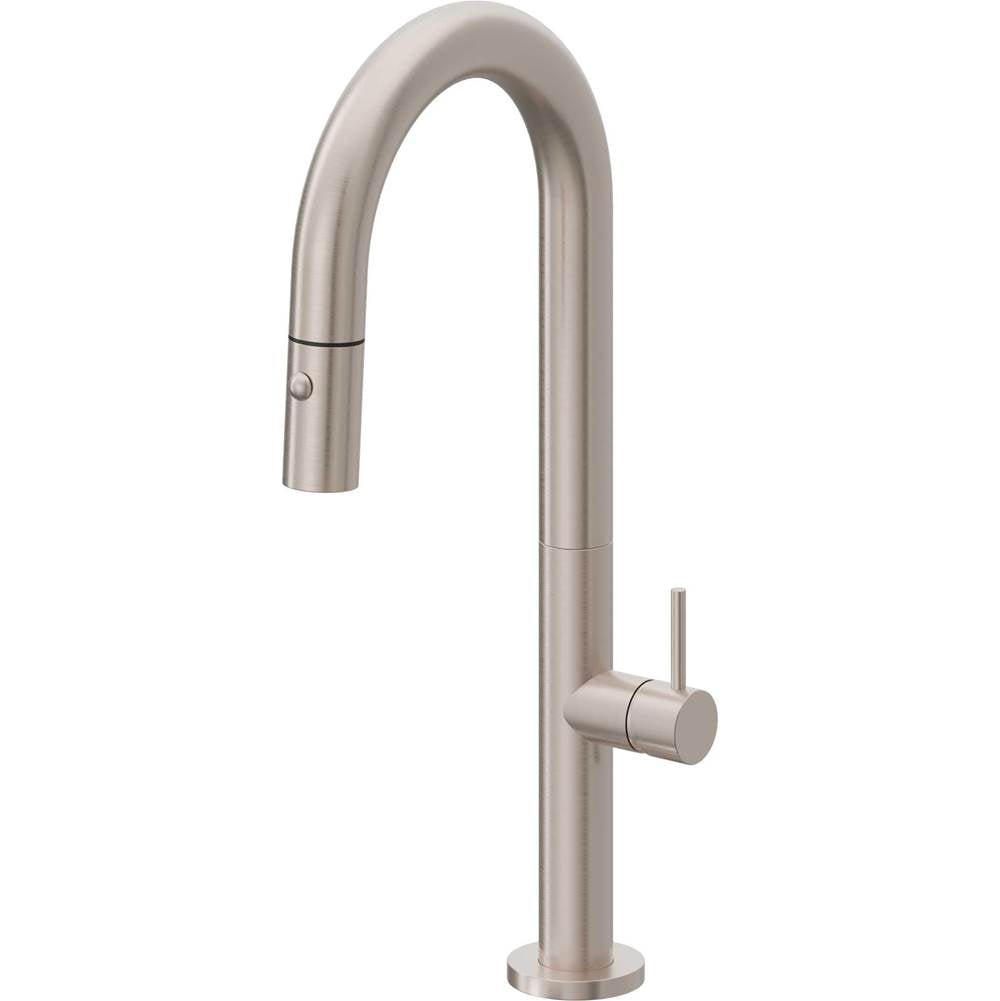 California Faucets Pull-Down Prep/Bar Faucet with Button Sprayer
