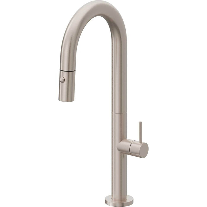 California Faucets Pull-Down Prep/Bar Faucet with Button Sprayer