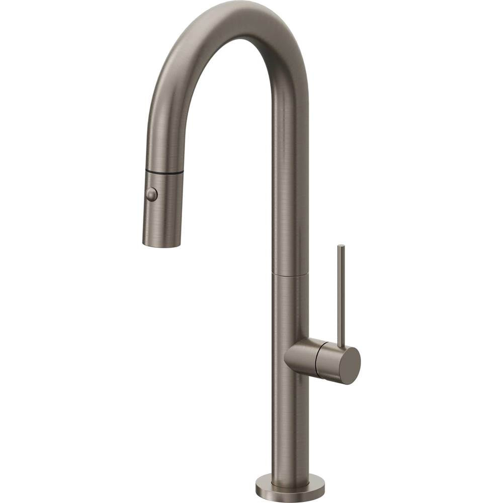 California Faucets Pull-Down Prep/Bar Faucet with Button Sprayer