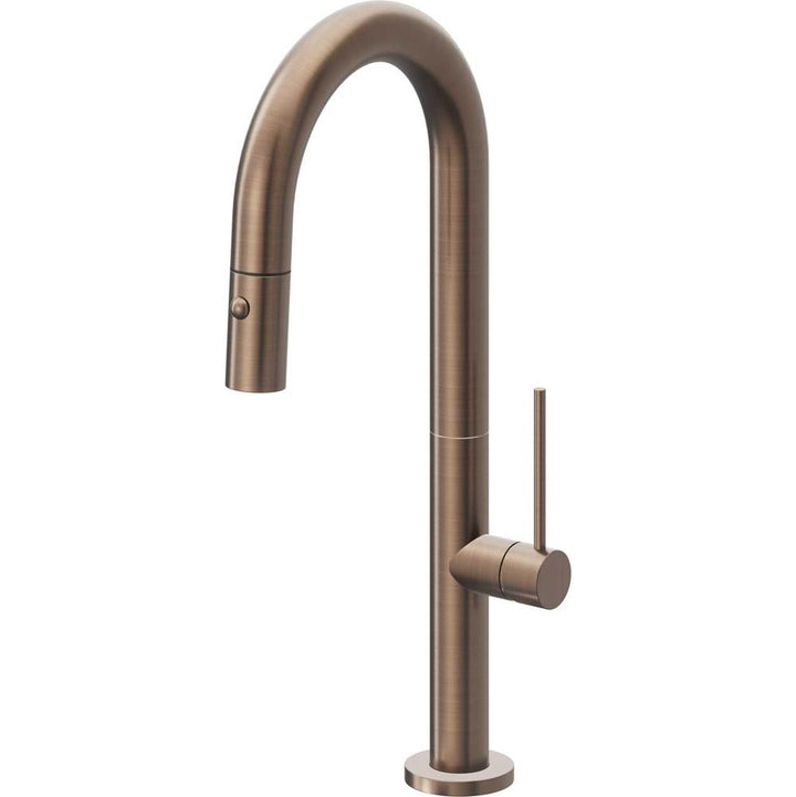 California Faucets Pull-Down Prep/Bar Faucet with Button Sprayer