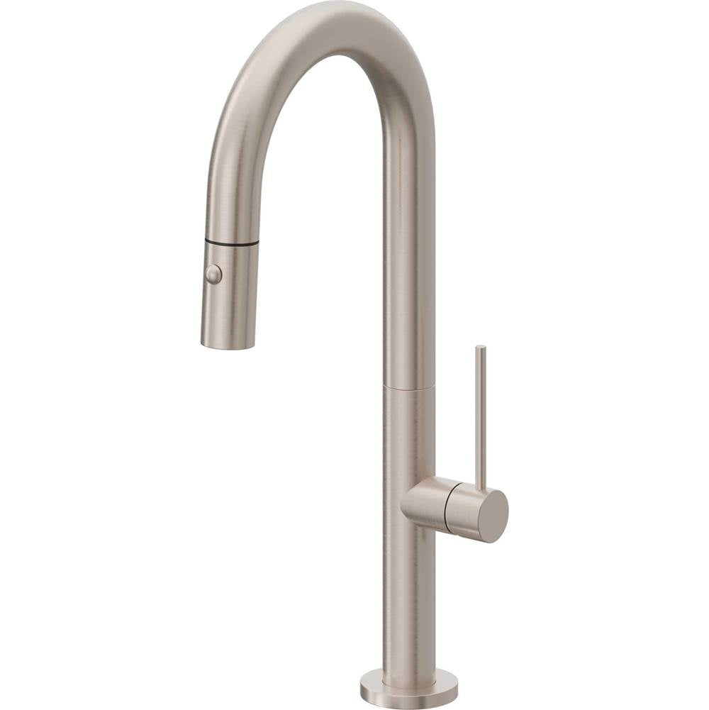 California Faucets Pull-Down Prep/Bar Faucet with Button Sprayer
