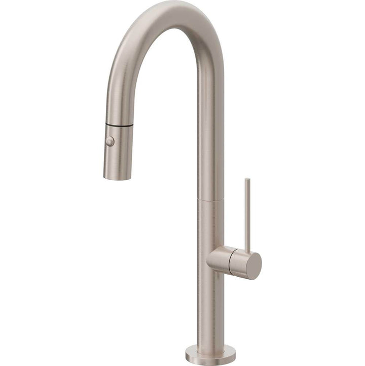 California Faucets Pull-Down Prep/Bar Faucet with Button Sprayer