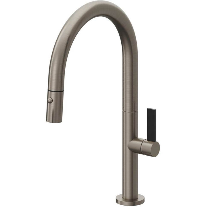 California Faucets Pull-Down Kitchen Faucet with Button Sprayer