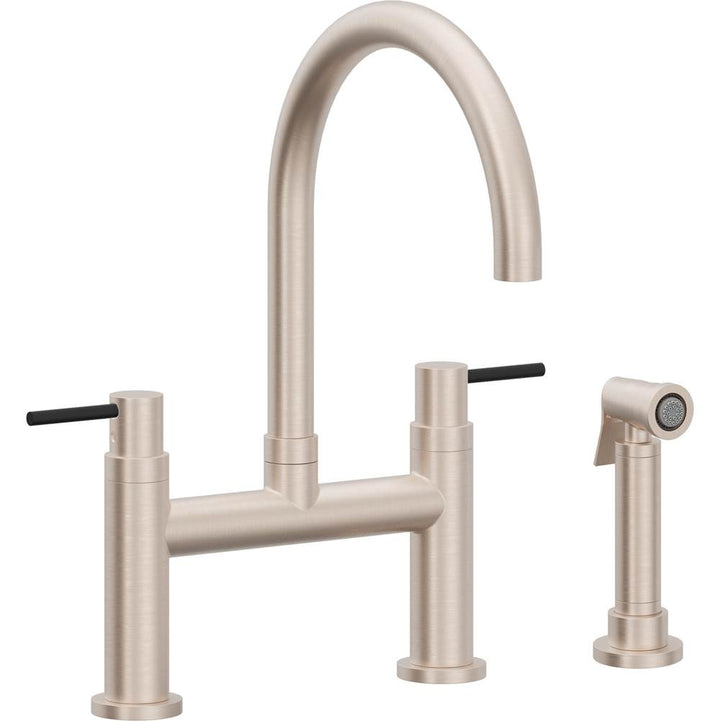 California Faucets Bridge Kitchen Faucet Arc Spout