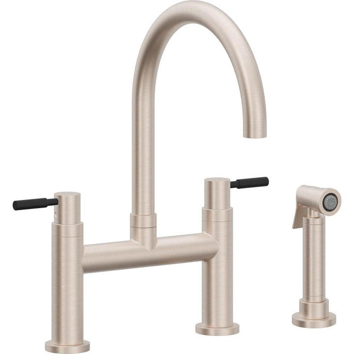 California Faucets Bridge Kitchen Faucet Arc Spout
