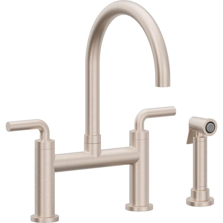 California Faucets Bridge Kitchen Faucet Arc Spout