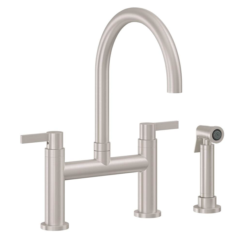 California Faucets Bridge Kitchen Faucet Arc Spout
