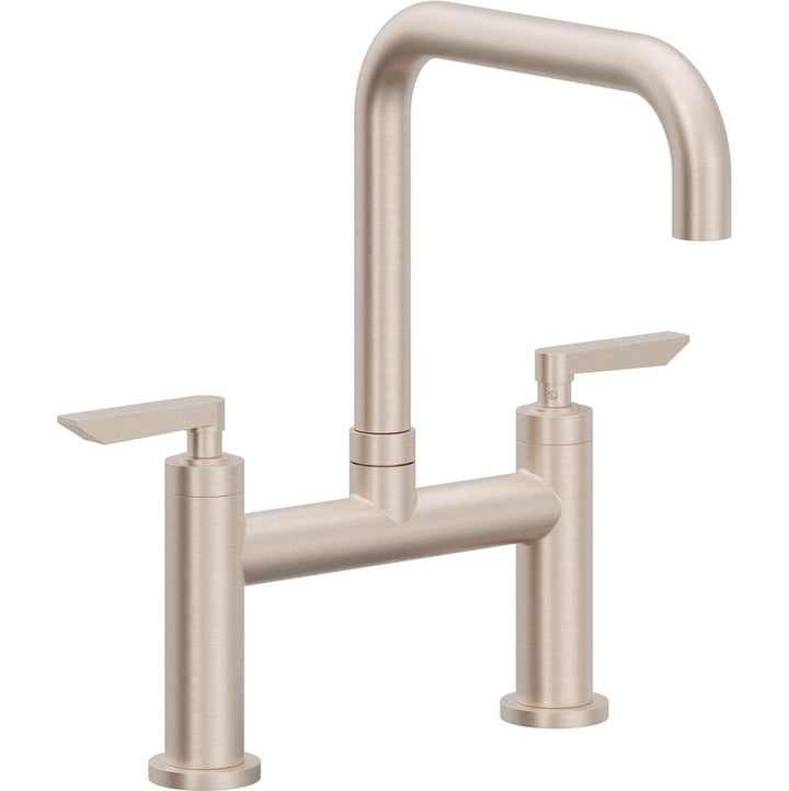 California Faucets Bridge Kitchen Faucet Quad Spout