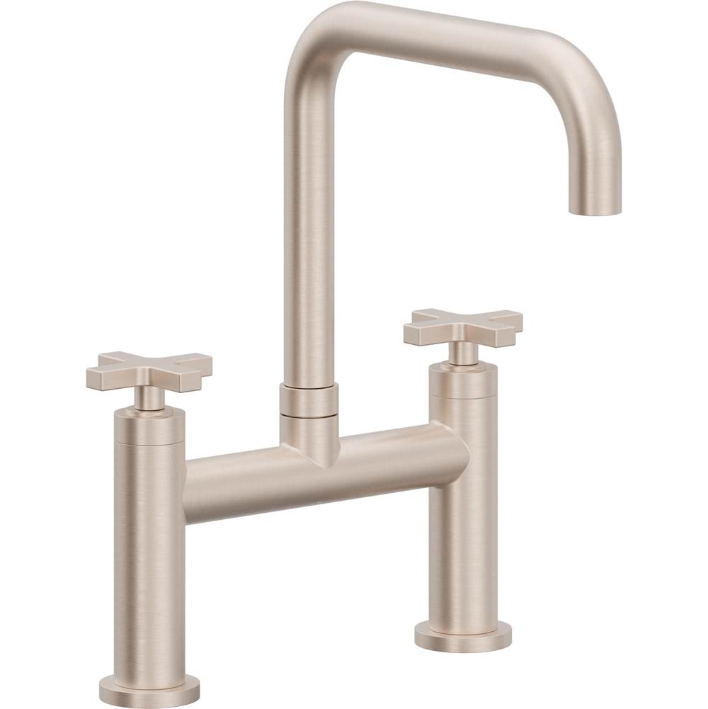 California Faucets Bridge Kitchen Faucet Quad Spout
