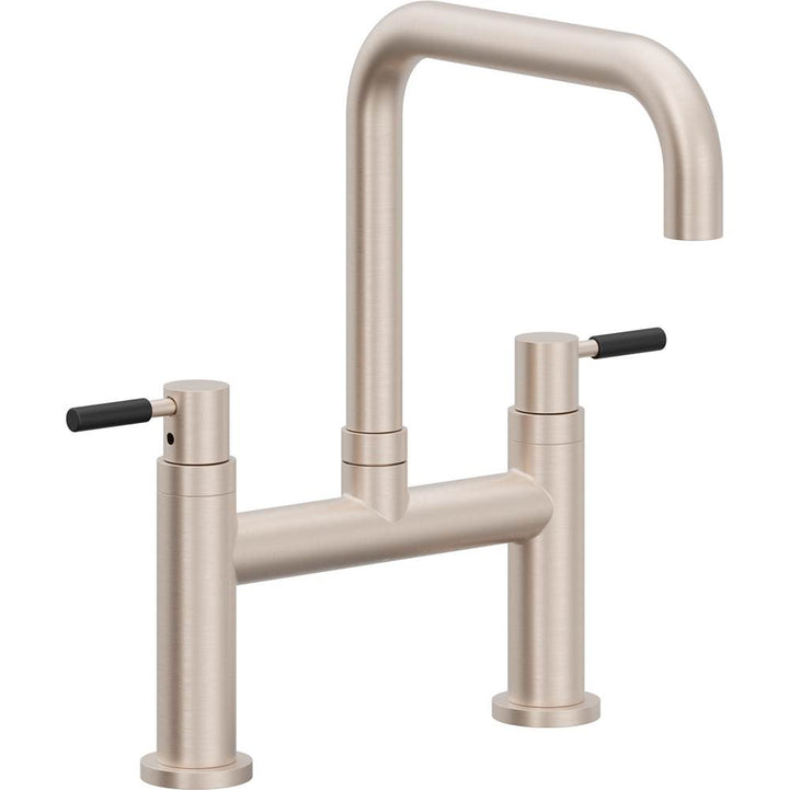 California Faucets Bridge Kitchen Faucet Quad Spout