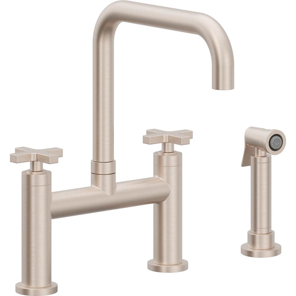 California Faucets Bridge Kitchen Faucet Quad Spout