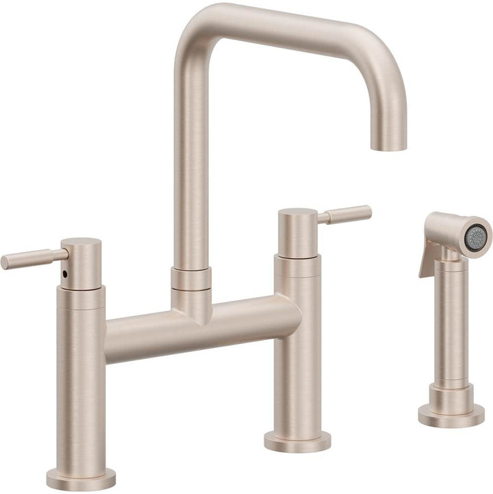 California Faucets Bridge Kitchen Faucet Quad Spout