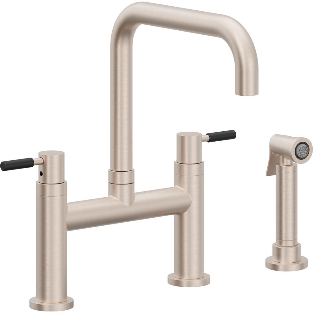 California Faucets Bridge Kitchen Faucet Quad Spout