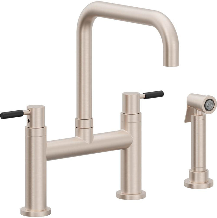 California Faucets Bridge Kitchen Faucet Quad Spout