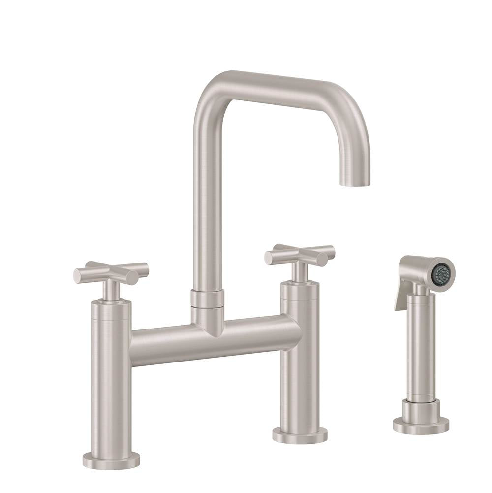 California Faucets Bridge Kitchen Faucet Quad Spout