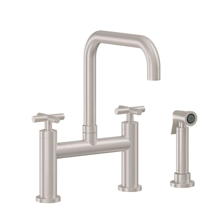 California Faucets Bridge Kitchen Faucet Quad Spout