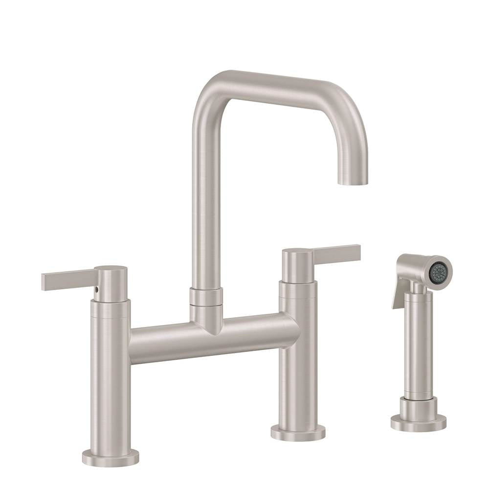 California Faucets Bridge Kitchen Faucet Quad Spout
