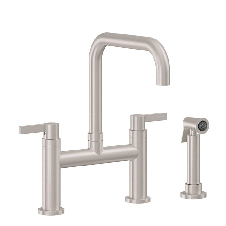 California Faucets Bridge Kitchen Faucet Quad Spout