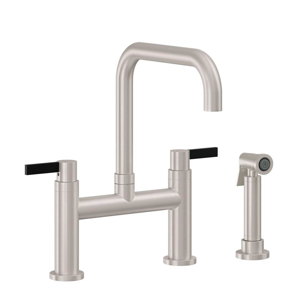 California Faucets Bridge Kitchen Faucet Quad Spout