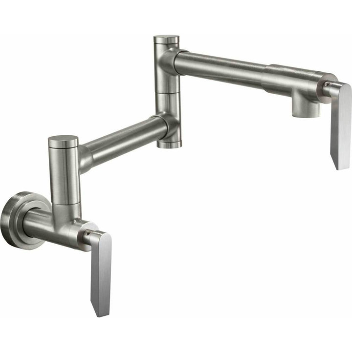 California Faucets Pot Filler Dual Handle Wall Mount Contemporary