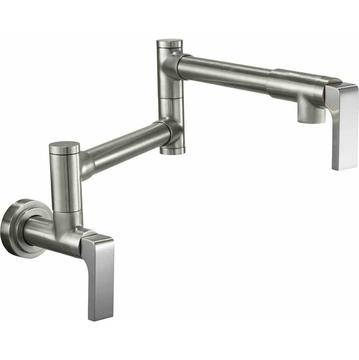 California Faucets Pot Filler Dual Handle Wall Mount Contemporary