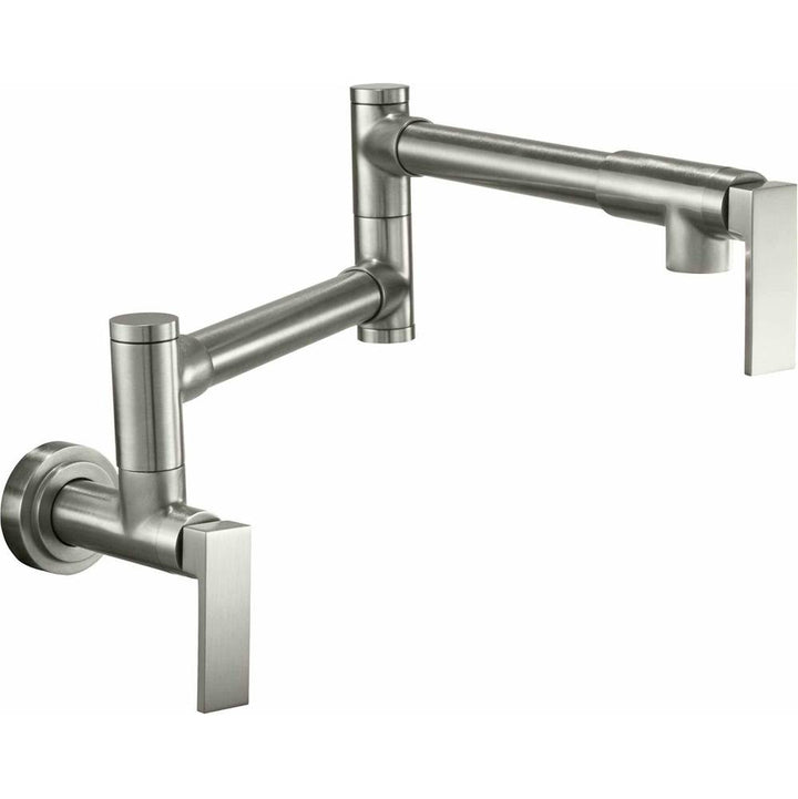 California Faucets Pot Filler Dual Handle Wall Mount Contemporary