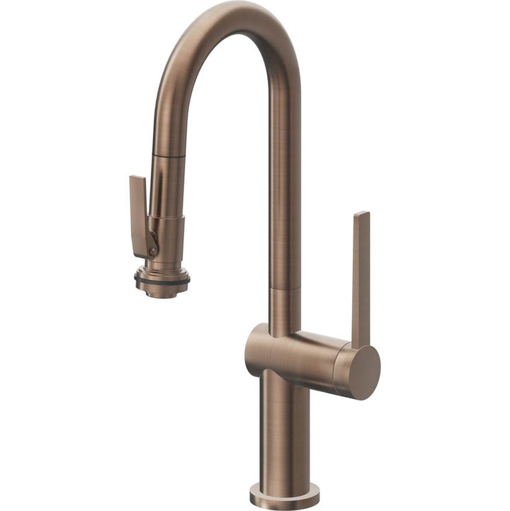 California Faucets Pull-Down Prep/Bar Faucet with Button Sprayer