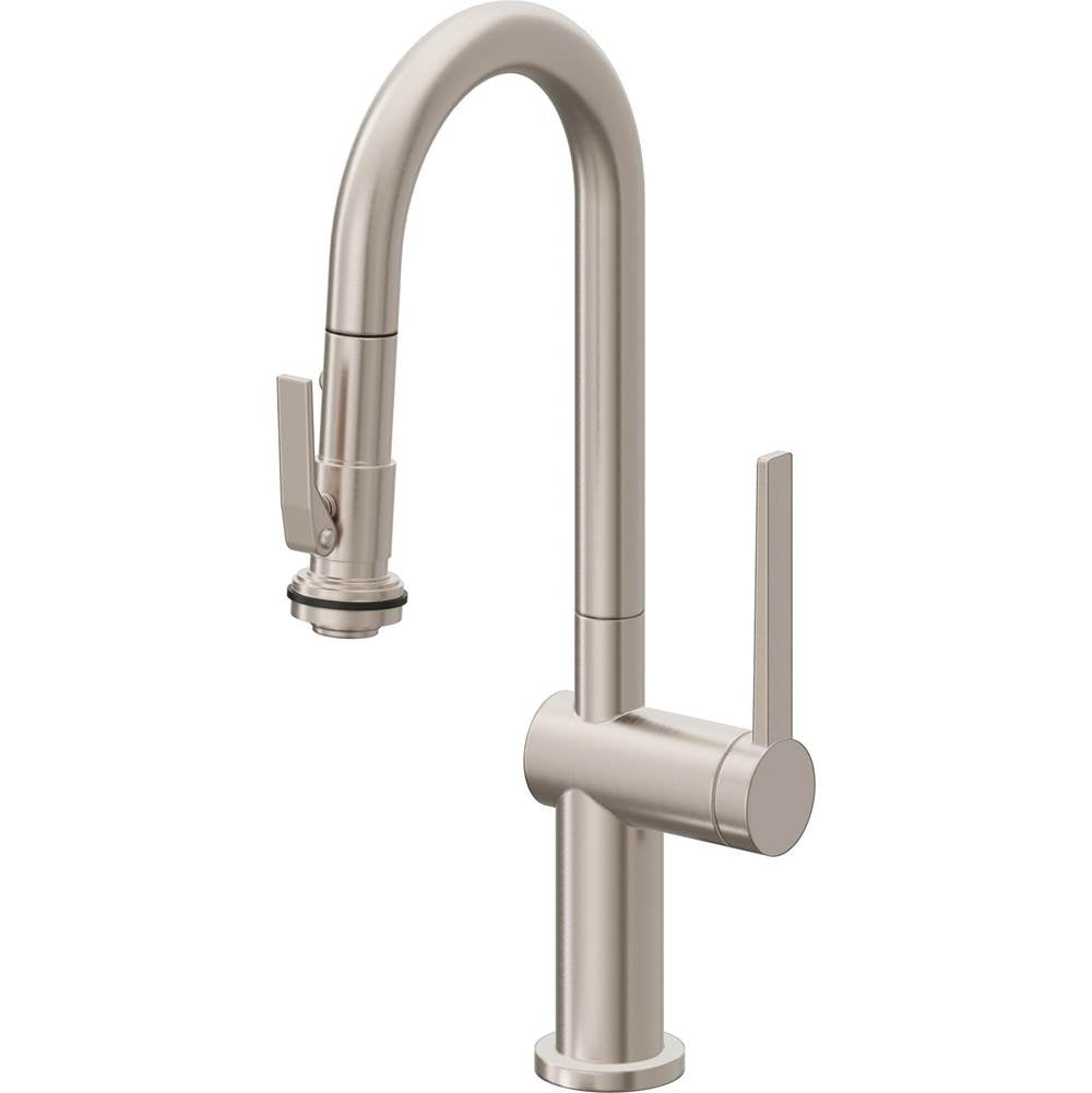 California Faucets Pull-Down Prep/Bar Faucet with Button Sprayer