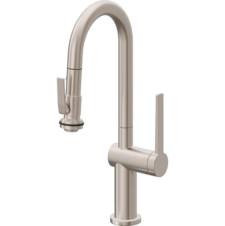 California Faucets Pull-Down Prep/Bar Faucet with Button Sprayer