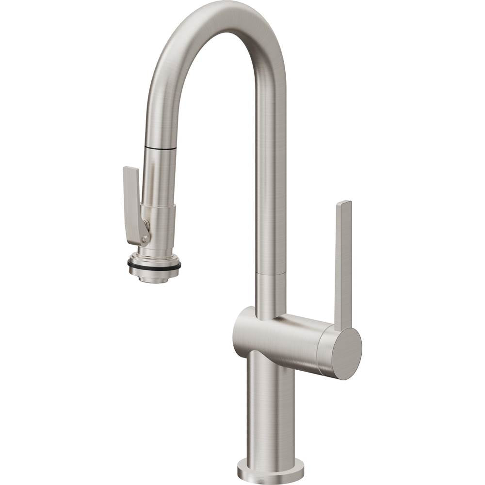 California Faucets Pull-Down Prep/Bar Faucet with Button Sprayer
