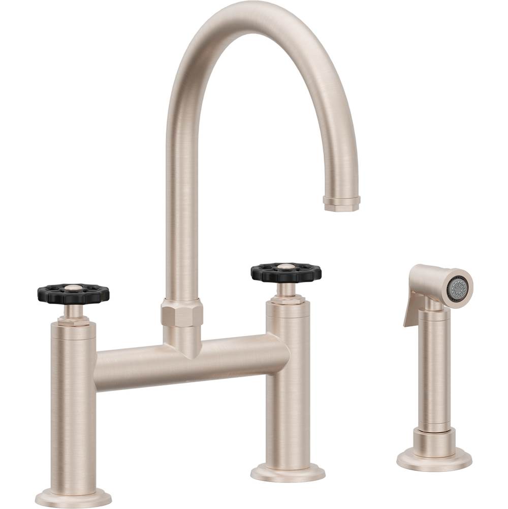 California Faucets Bridge Kitchen Faucet Arc Spout