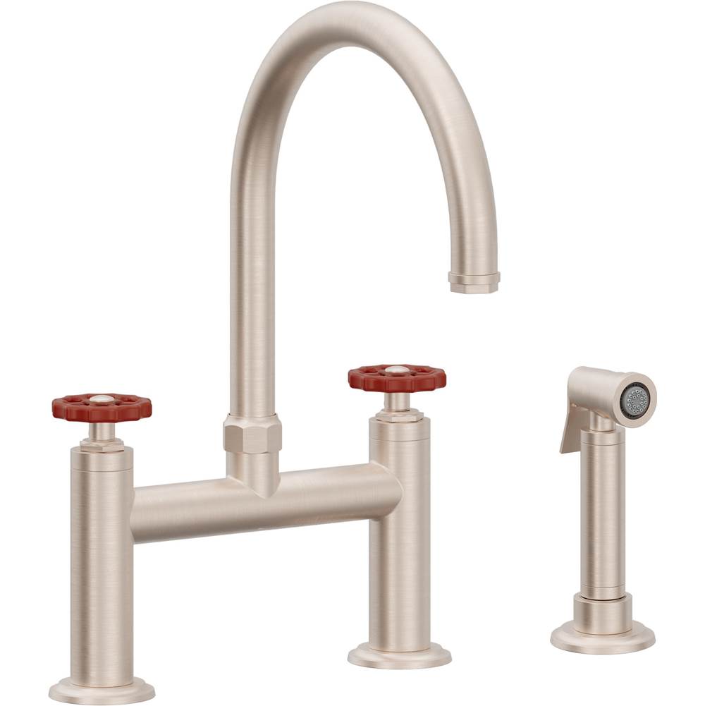 California Faucets Bridge Kitchen Faucet Arc Spout