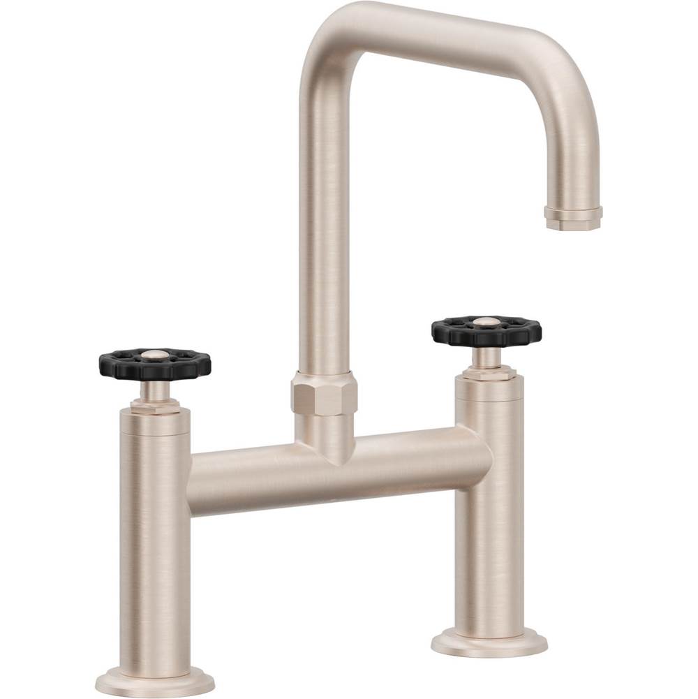 California Faucets Descanso Works Bridge Kitchen Faucet Quad Spout