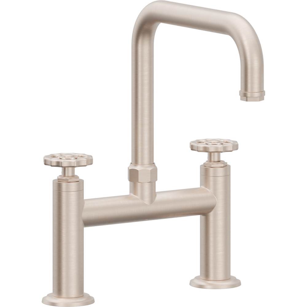 California Faucets Descanso Works Bridge Kitchen Faucet Quad Spout