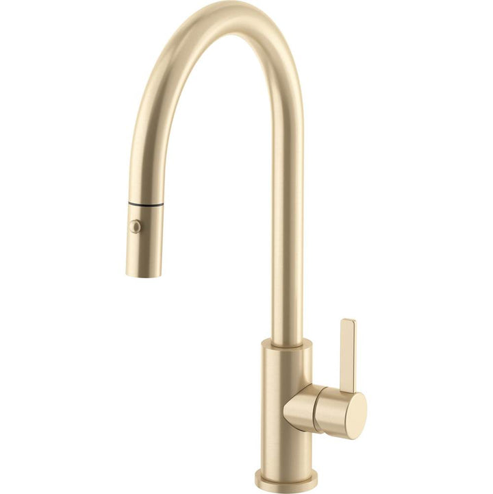 California Faucets Coto Pull-Down Kitchen Faucet with Button Sprayer