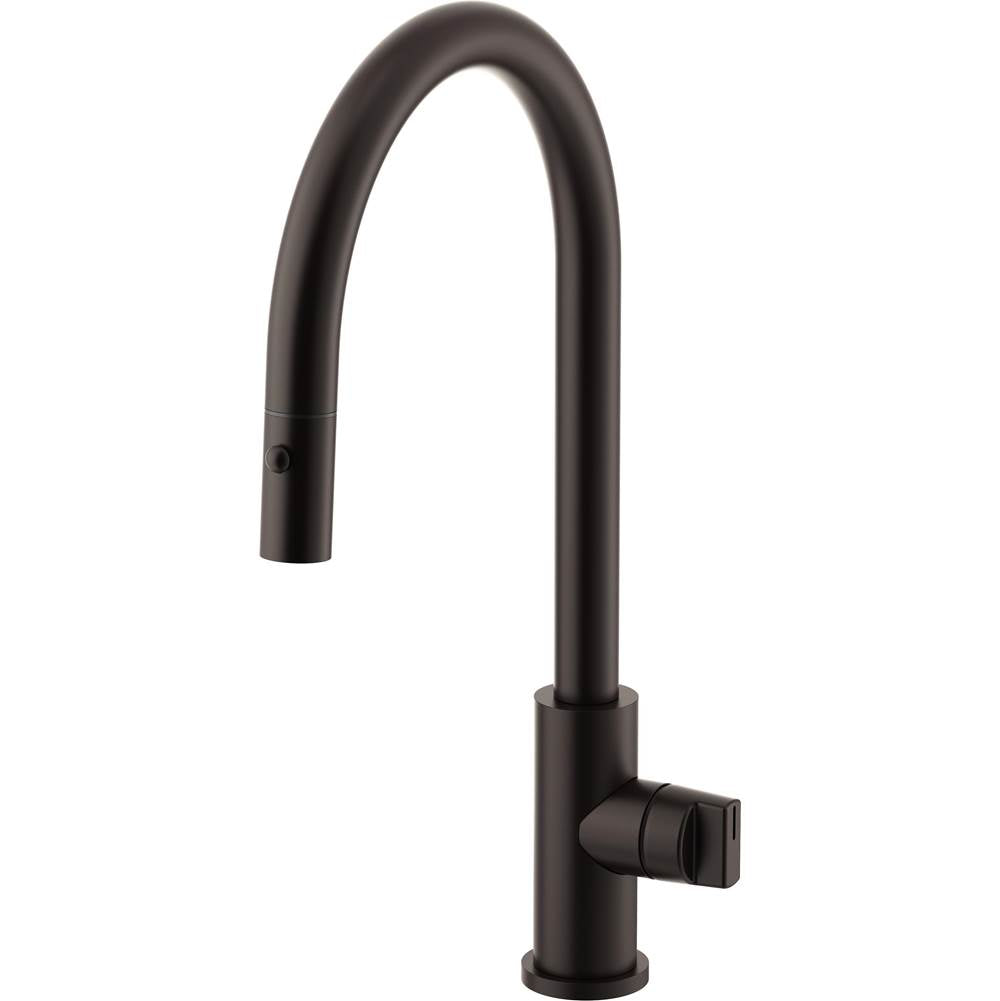 California Faucets Coto Pull-Down Kitchen Faucet with Button Sprayer
