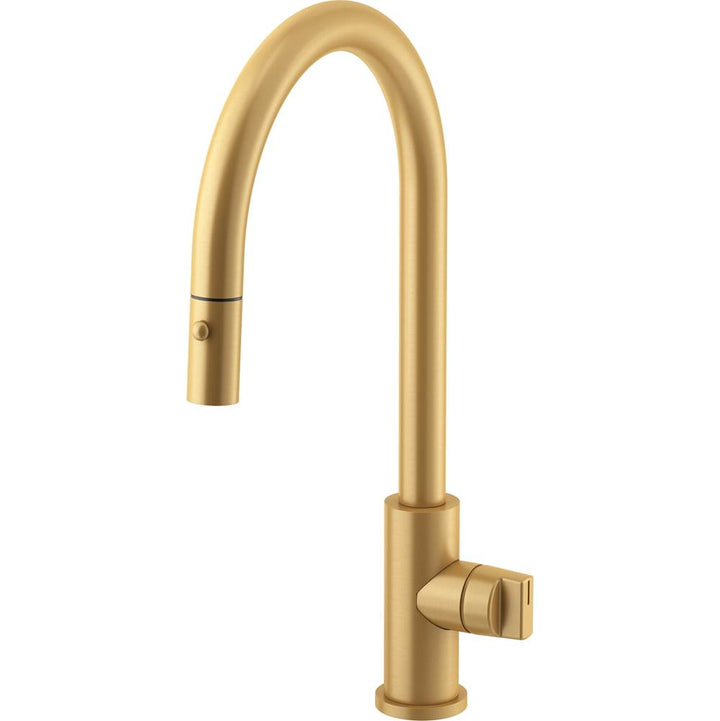 California Faucets Coto Pull-Down Kitchen Faucet with Button Sprayer