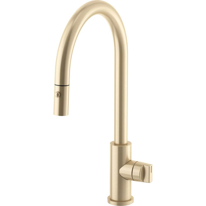 California Faucets Coto Pull-Down Kitchen Faucet with Button Sprayer