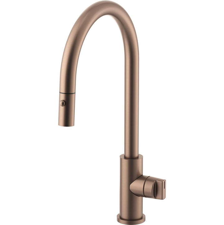 California Faucets Coto Pull-Down Kitchen Faucet with Button Sprayer