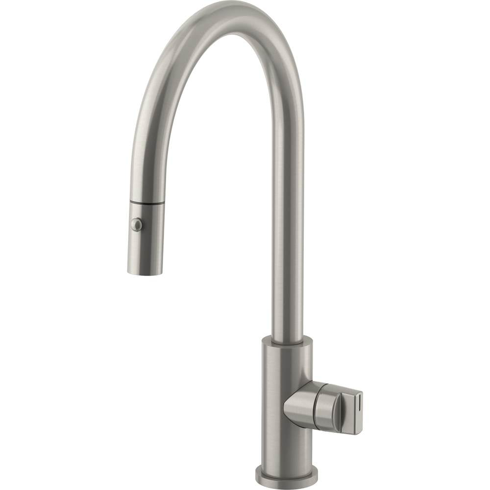 California Faucets Coto Pull-Down Kitchen Faucet with Button Sprayer