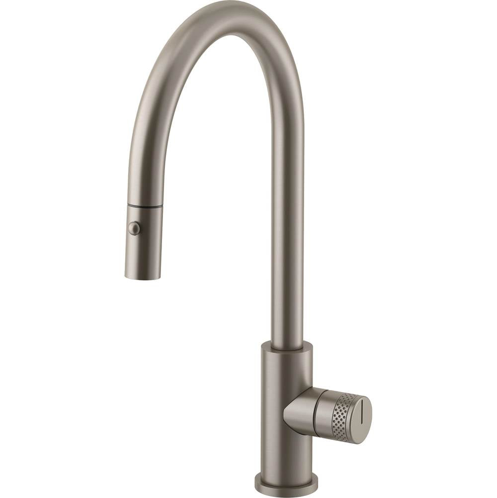 California Faucets Coto Pull-Down Kitchen Faucet with Button Sprayer