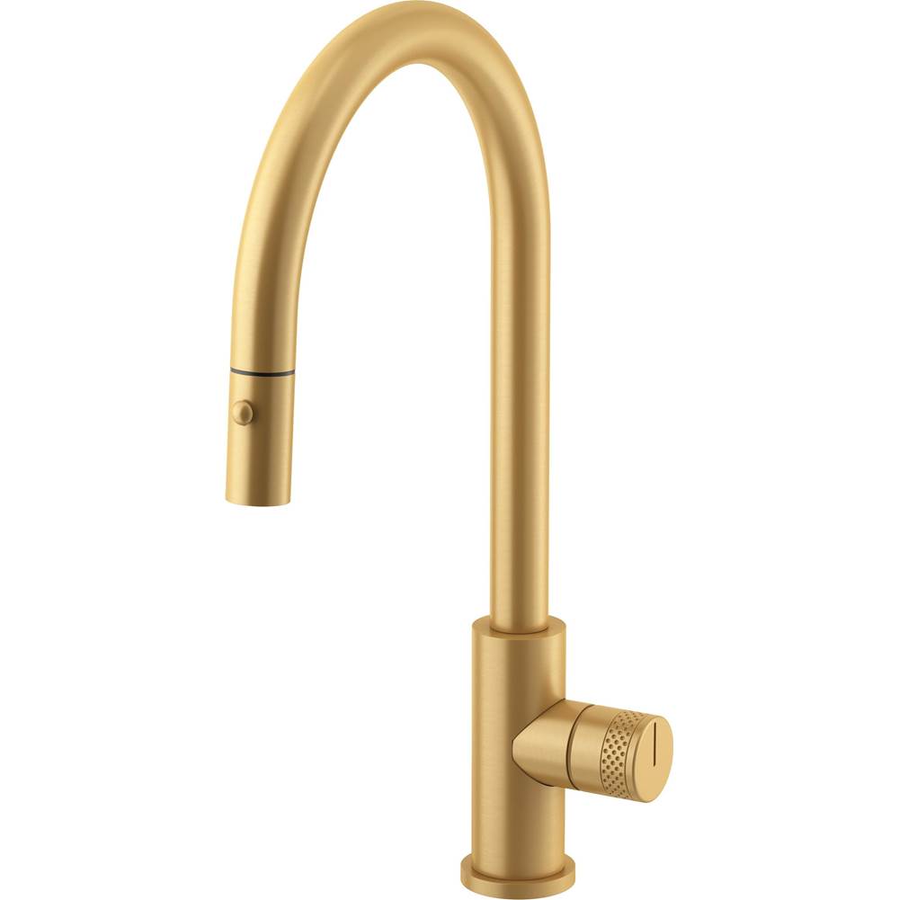 California Faucets Coto Pull-Down Kitchen Faucet with Button Sprayer