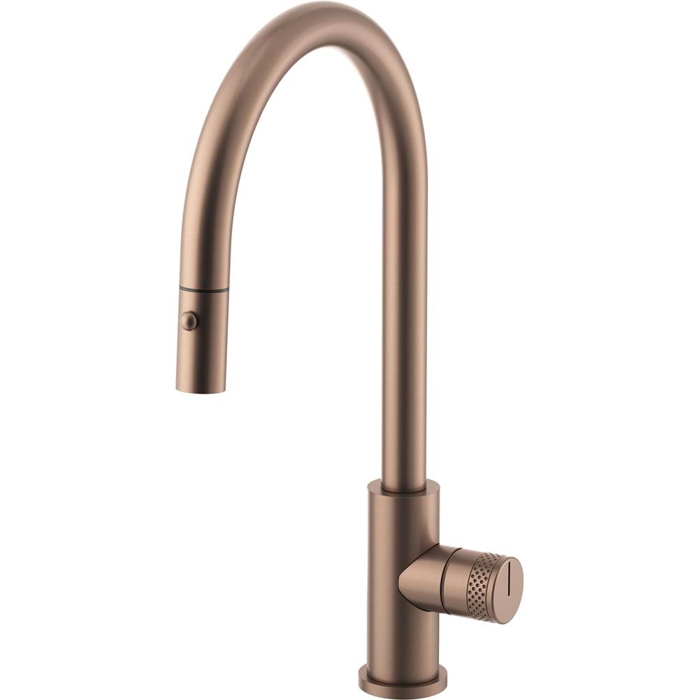 California Faucets Coto Pull-Down Kitchen Faucet with Button Sprayer