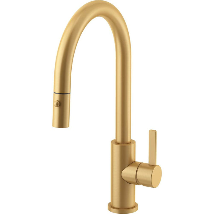 California Faucets Coto Pull-Down Kitchen Faucet with Button Sprayer